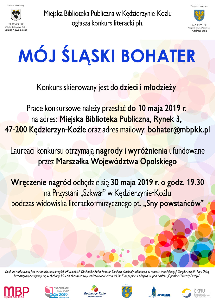 "Mój śląski bohater" - ogłoszenie wyników konkursu plakat