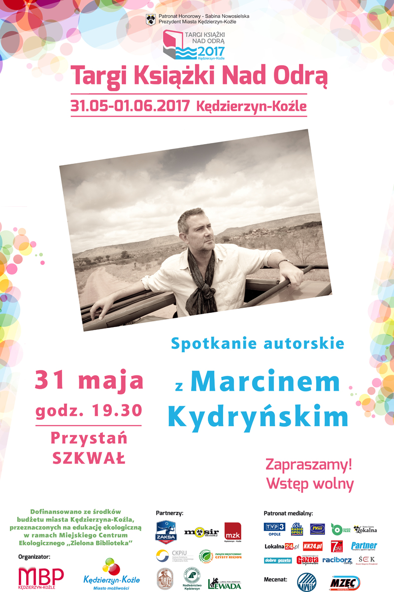 Spotkanie autorskie z Marcinem Kydryńskim w ramach Targów Książki nad Odrą Plakat