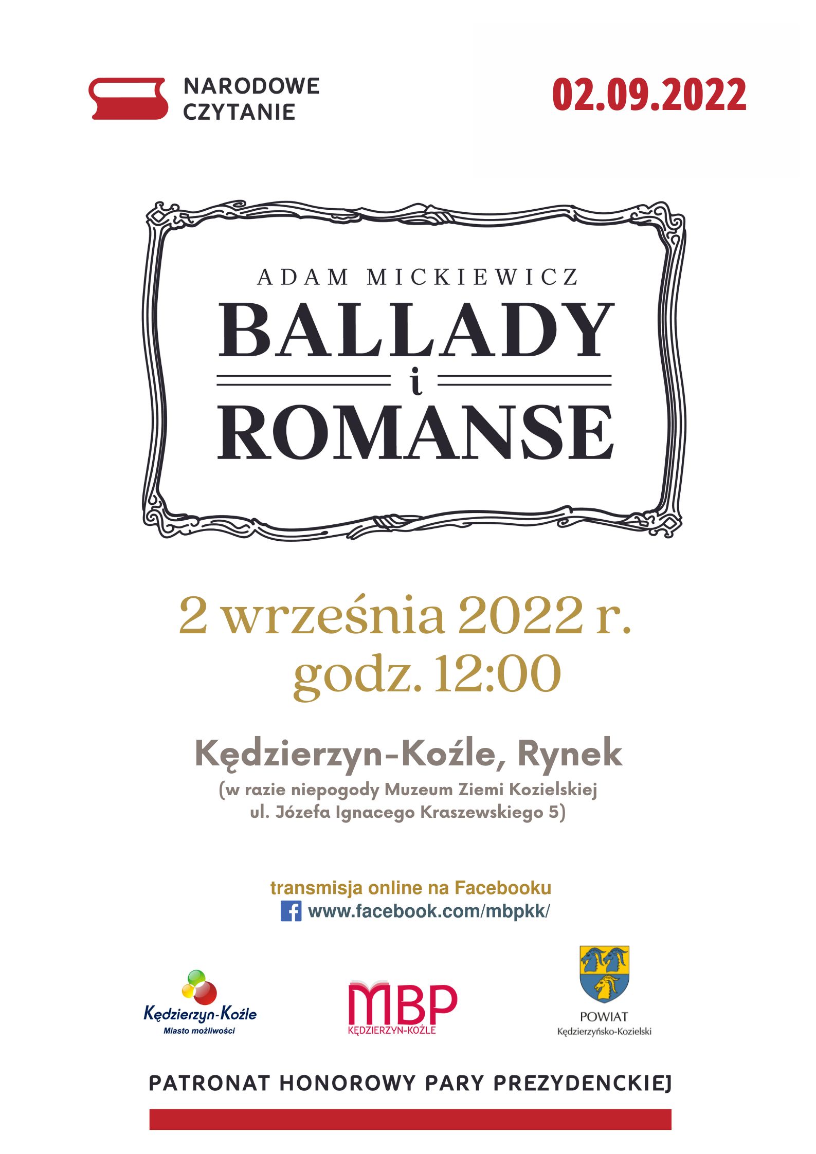 Narodowe Czytanie - Ballady i romanse Adama Mickiewicza